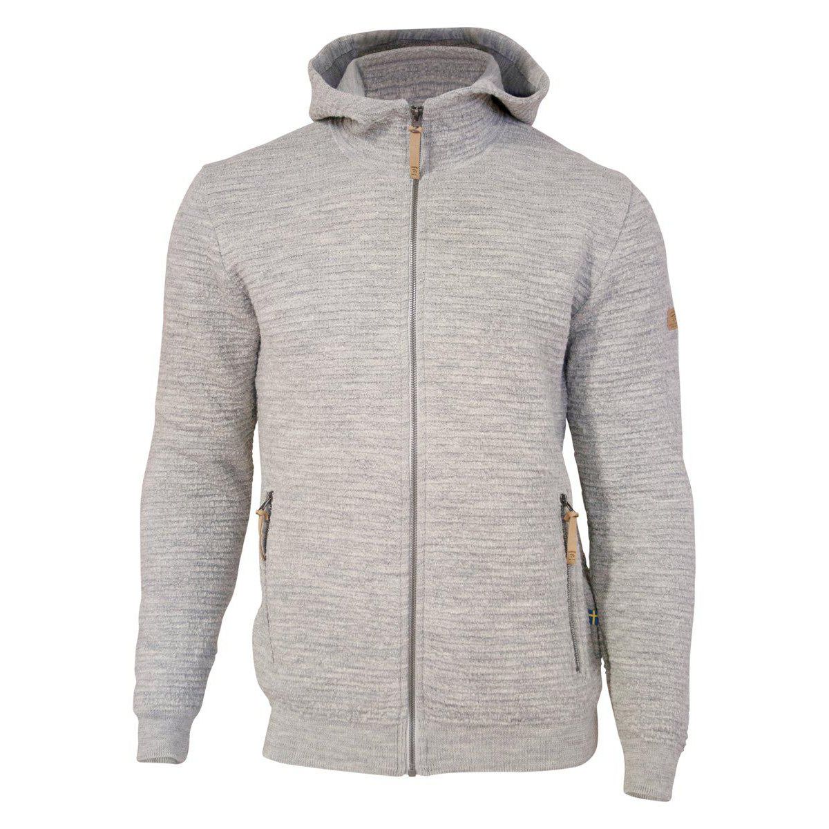 Ivanhoe Morel Hood Männliche graue Strickjacke