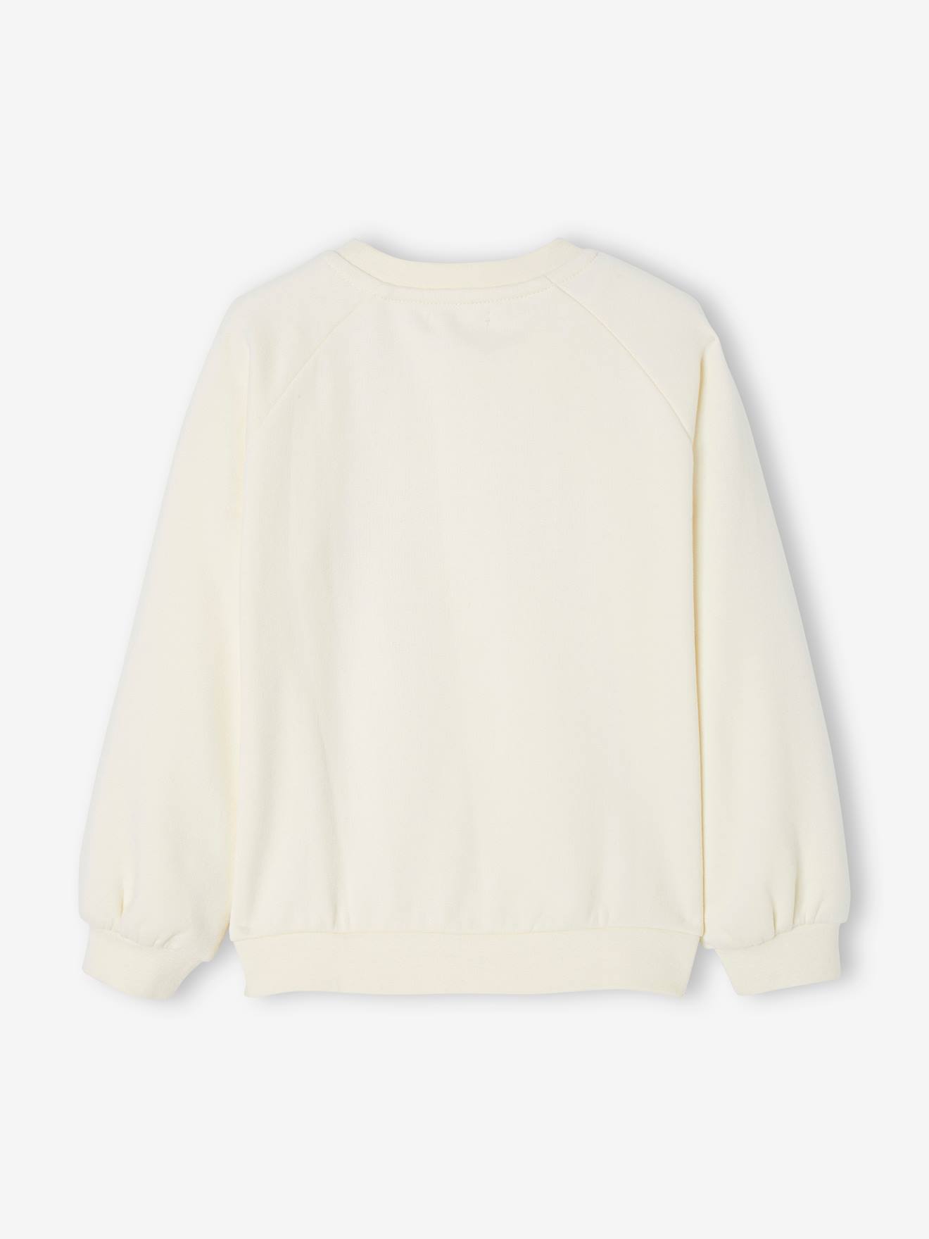 Sweat motifs fruits fille rose pâle