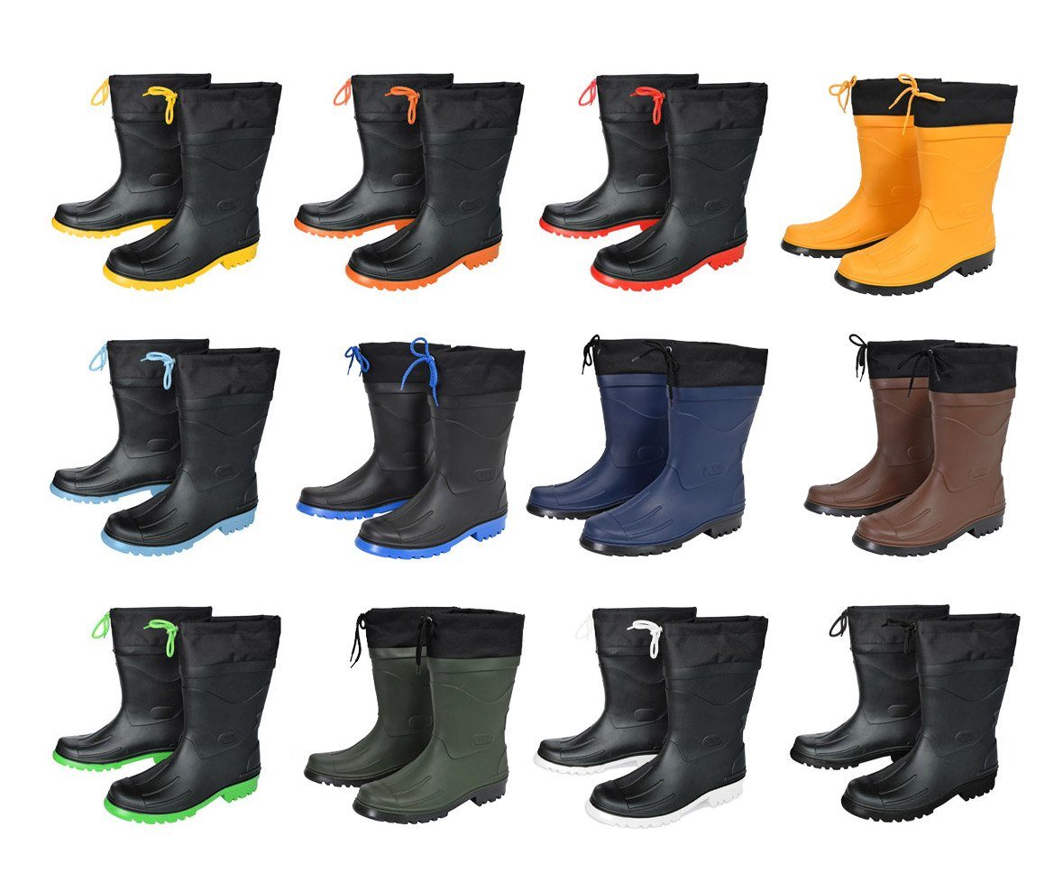 MADSea Hannes Gummistiefel mit Nylonstulpe und Schnürung