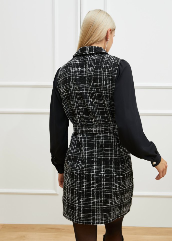 Kleid mit Chiffonärmeln