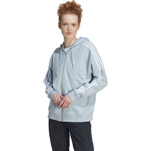 DAMEN KAPUZENSWEAT ESSENTIALS 3-STREIFEN FRENCH TERRY OVERSIZED