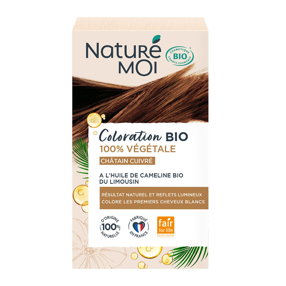 naturé moi Coloration végétale - Châtain cuivré 80g Coloration