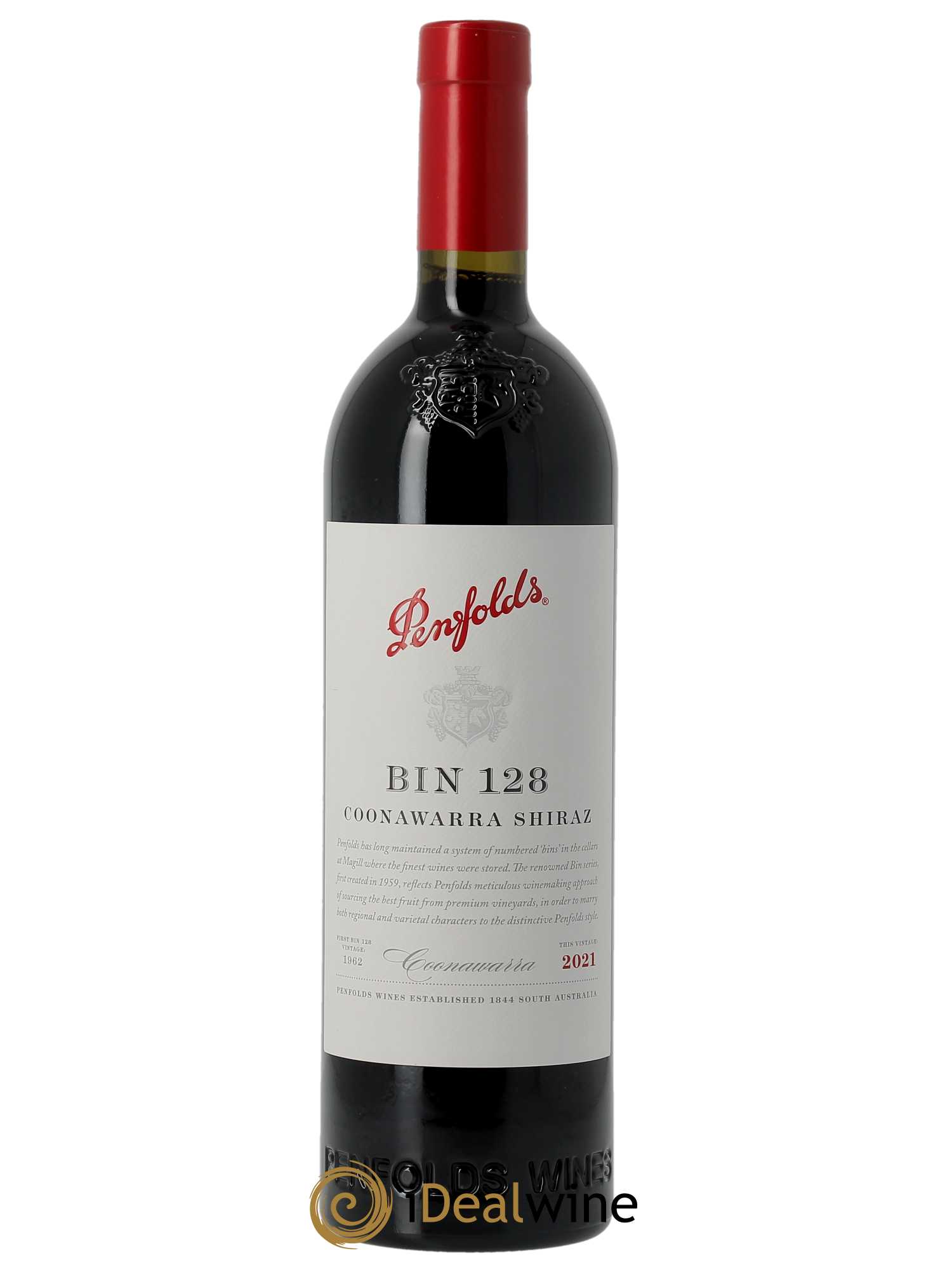Coonawarra Penfolds Wines Bin 128 Shiraz  2021 - Lot de 1 Bouteille