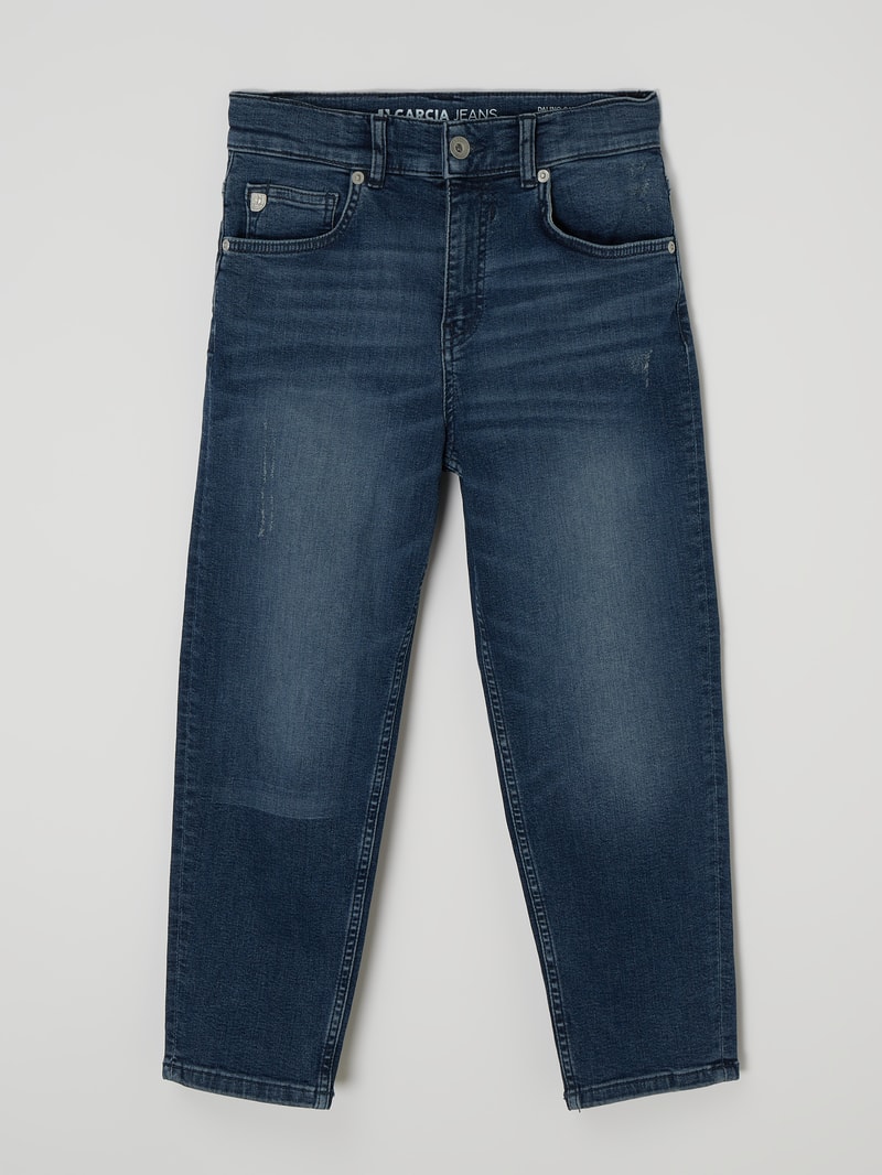Dad Fit Jeans mit Stretch-Anteil Modell 'Dalino' in blau