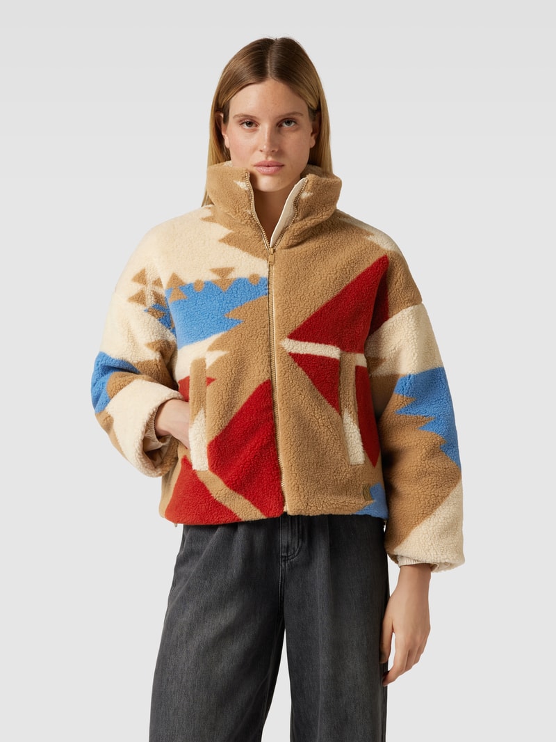 Jacke aus Teddyfell Modell 'MANNA' in sand