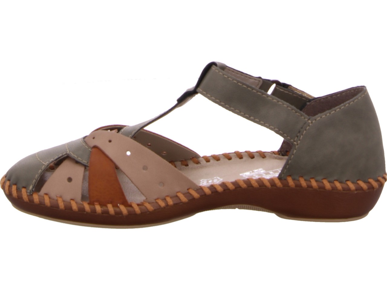 RIEKER Sportliche Slipper grün