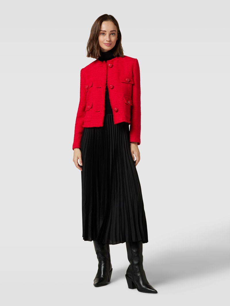 Blazer in Bouclé-Optik Modell 'WINTOUR' in rot