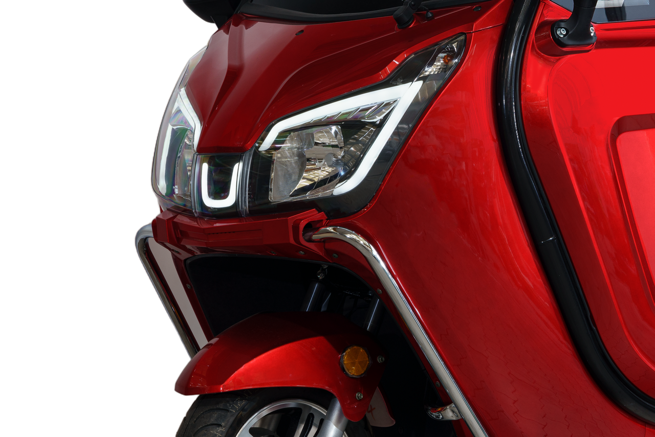Stormborn Y8 GT Kabinenroller – 3 kW, Li-Ion-Akku, 45 km/h, rotmetallic