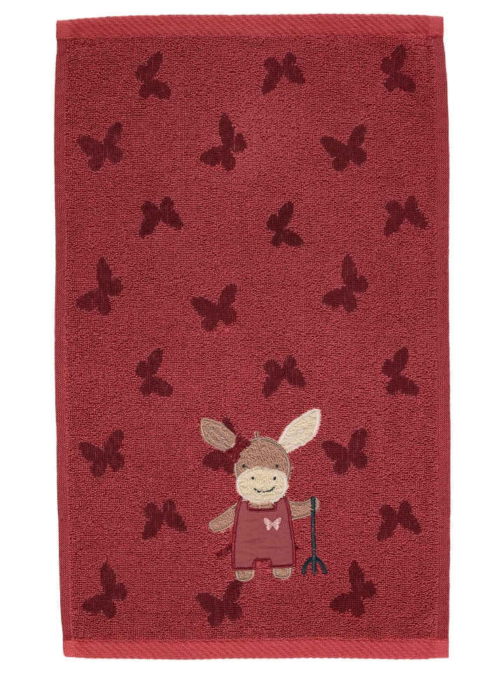 Sterntaler Kinderhandtuch 2er-Pack ESEL Emmily in dunkelrot günstig kaufen onesize