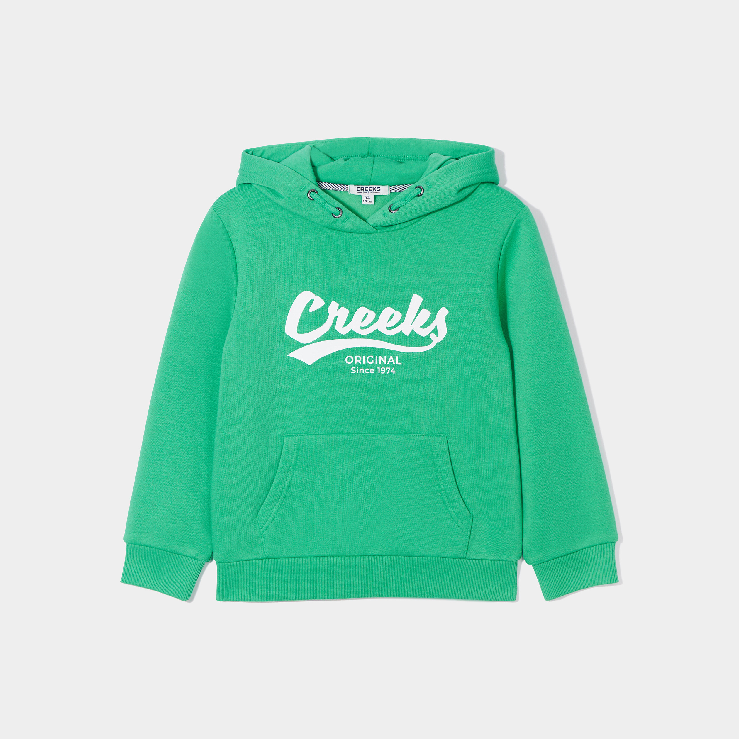 Sweat oversize à capuche hoodie Creeks vert fille | La Halle
