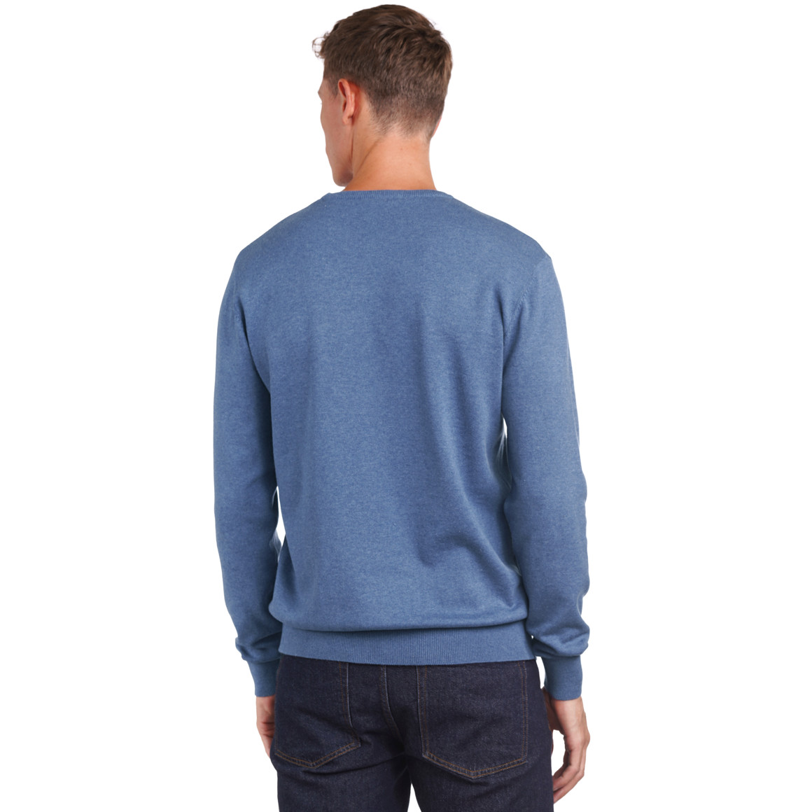 Herren Feinstrickpullover mit Rundhals