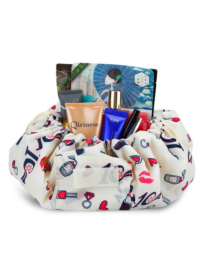 Intirilife One Step Kulturbeutel mit Kordel in CREME GIRLY MOTIV günstig kaufen onesize