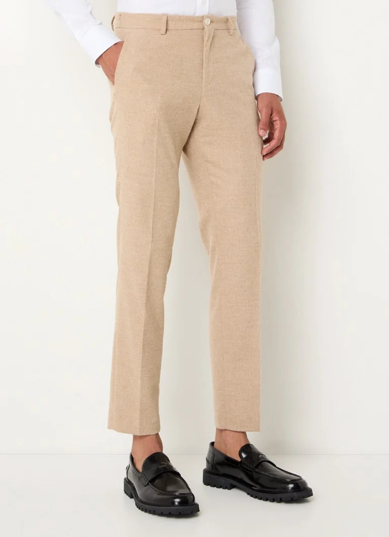 Pantalón HUGO BOSS P-Genius slim fit vo farbe wolblend a steekzakken