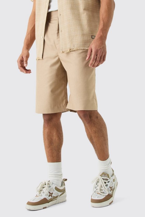 Jorts mit Falten vorne
