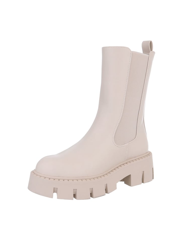 Ital-Design Stiefelette in Beige günstig kaufen