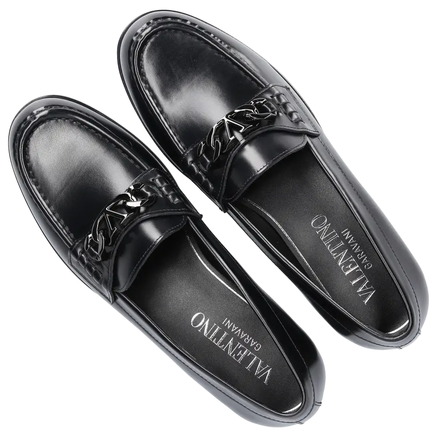 Valentino Garavani - Loafer VLOGO Kalbsleder - schwarz