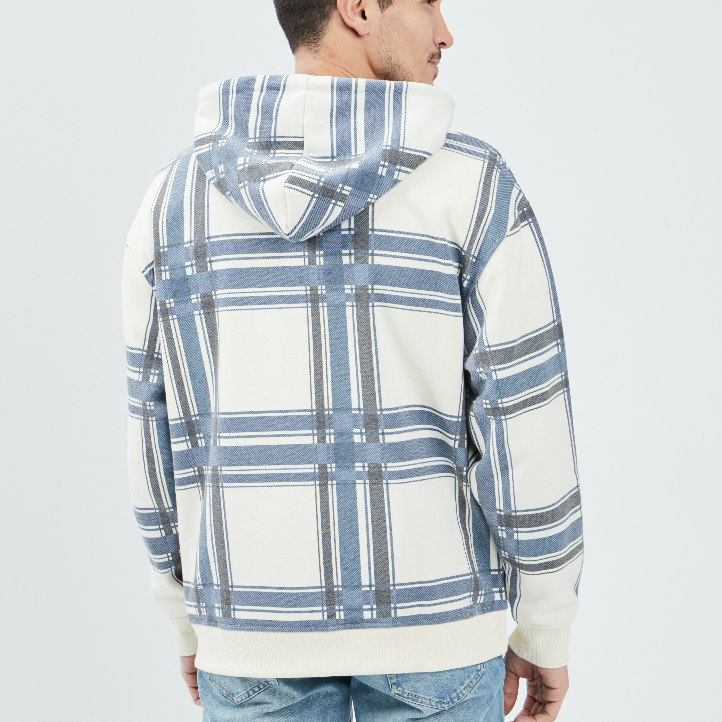 Sweat à capuche hoodie Creeks ivoire homme | La Halle