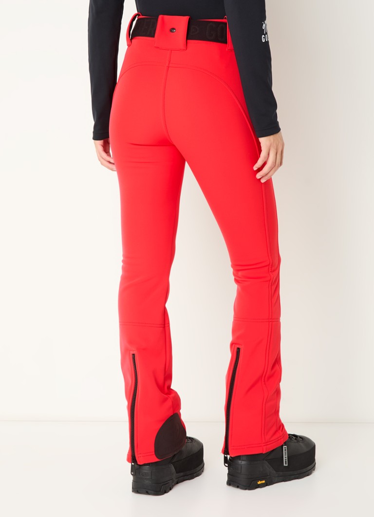 Pantaloni de schi Goldbergh Pippa cu talie înaltă, evazați pe picioare și curea.