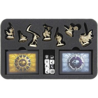 Feldherr 35 mm Schaumstoffeinlage für Warhammer Underworlds Shadespire: Sepulchral Guard/Grabwache
