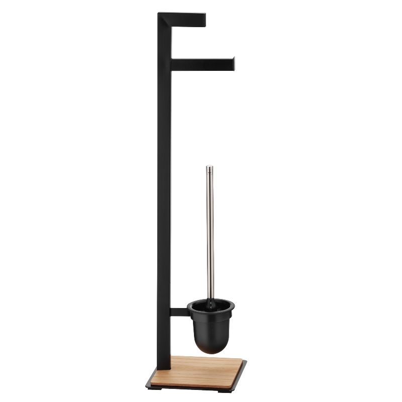 kela WC Garnitur Oak Metall Schwarz Matt