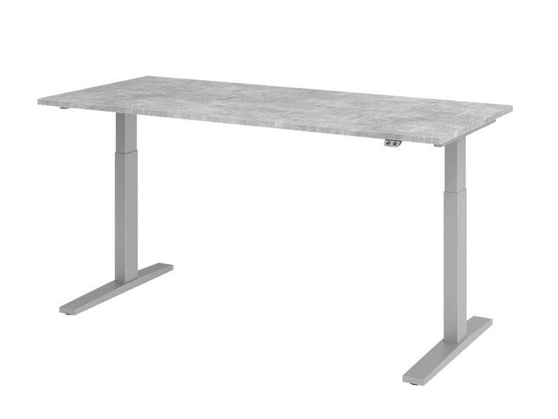 Hammerbacher Sitz-Stehschreibtisch VXMKA19/M/S Grau 1.800 x 800 x 1.200 mm