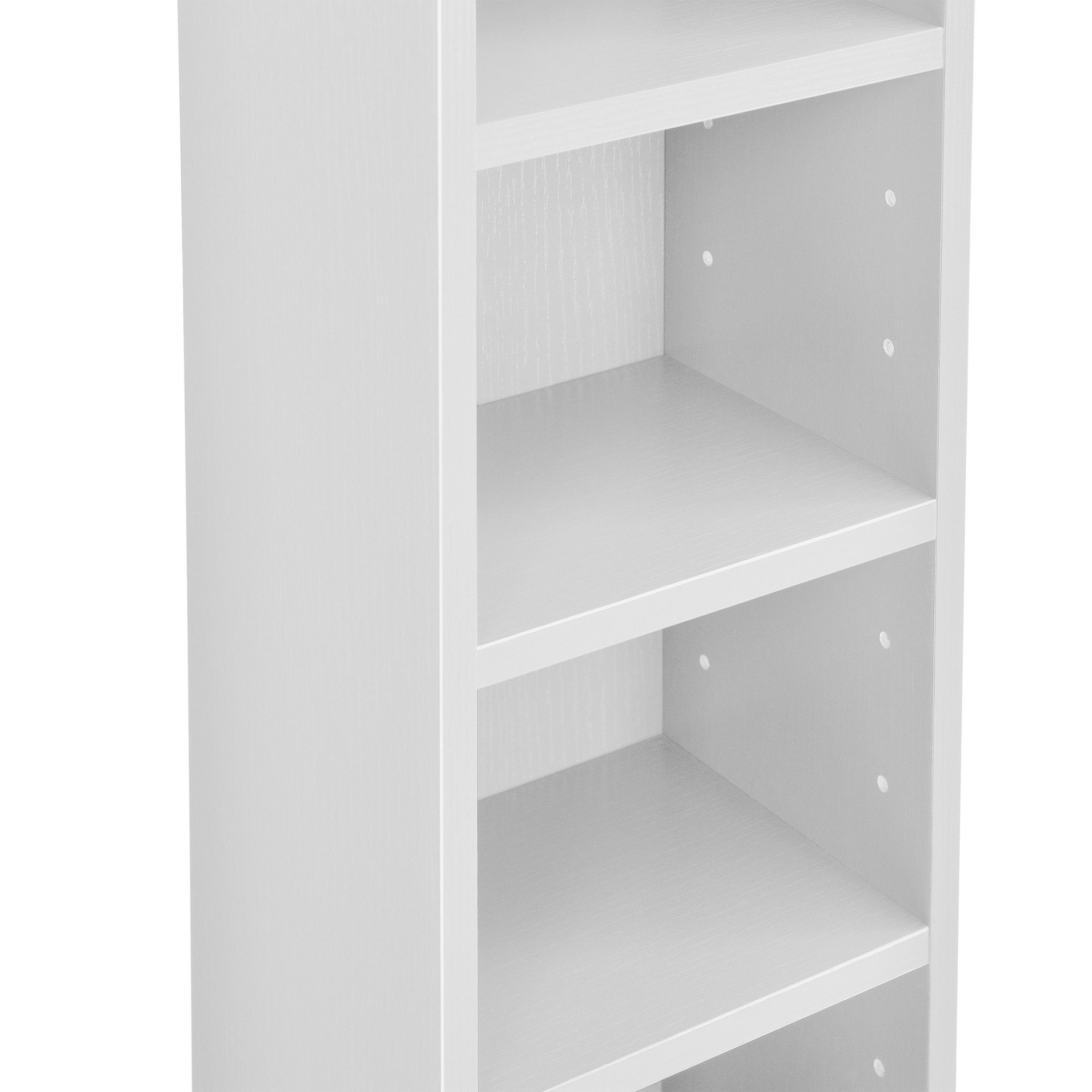 en.casa CD-Regal, Aventoft 6 Fächer Standregal Höhe 90cm