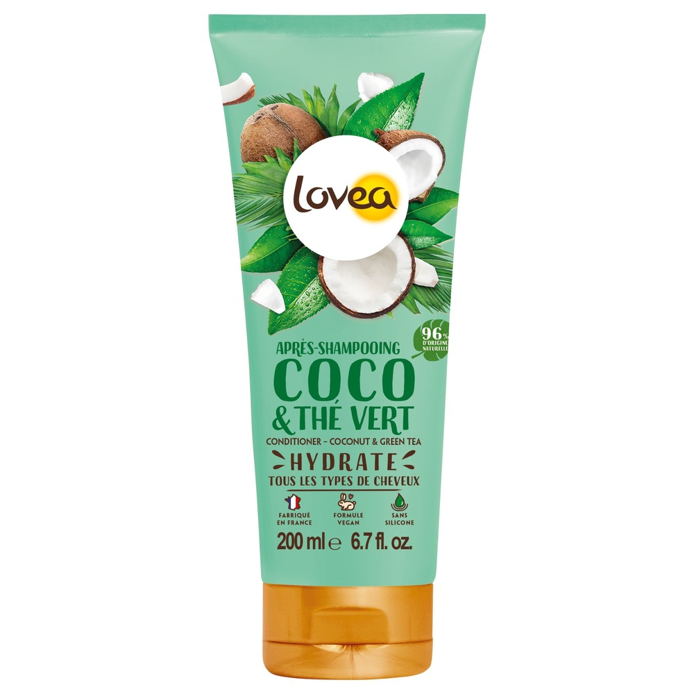 lovea Après-Shampooing Coco & Thé Vert Après-Shampooing - Cheveux Tous Types