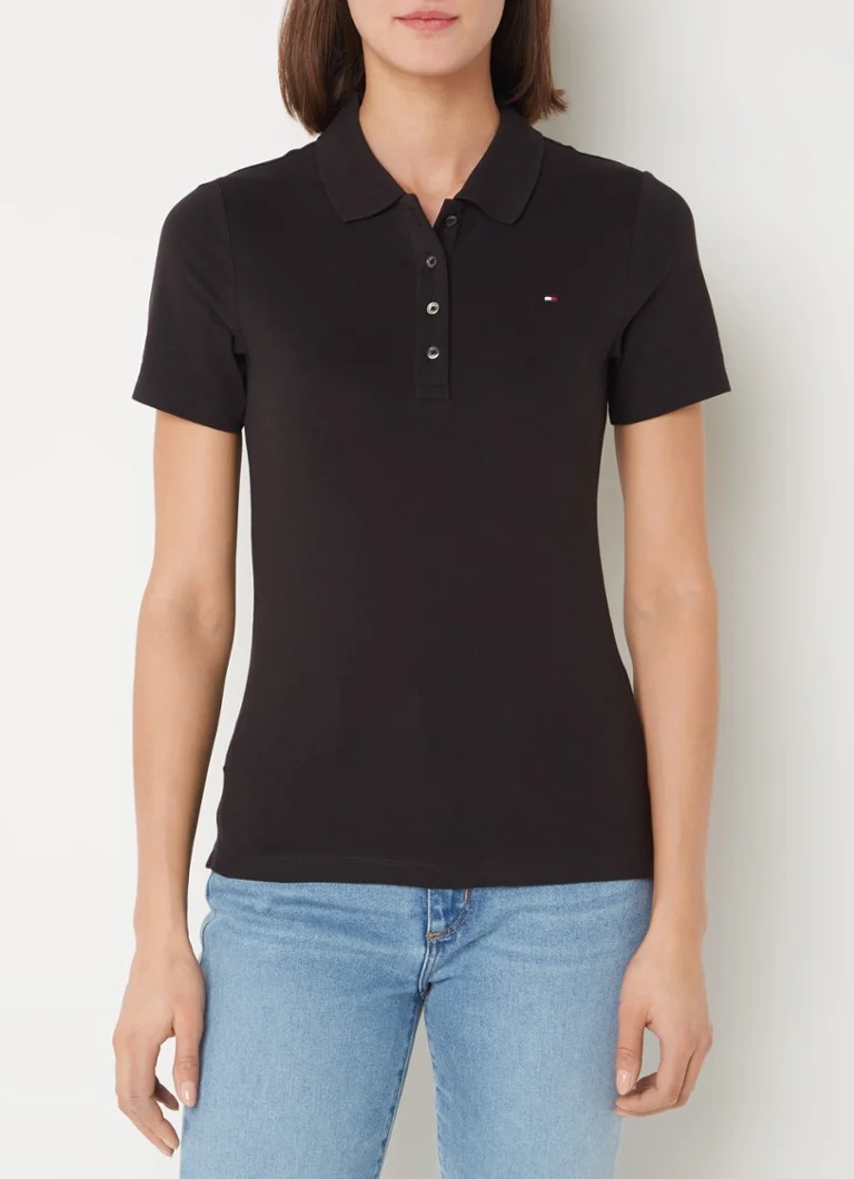 Tommy Hilfiger 1985 slim fit cotton piqué polo with logo