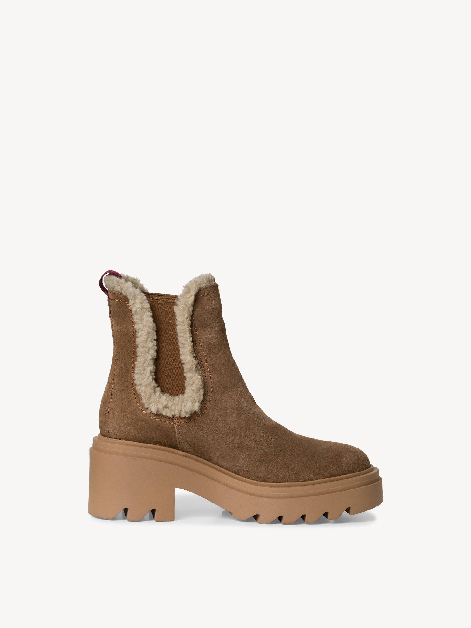 Bottine en cuir - marron doublure chaude