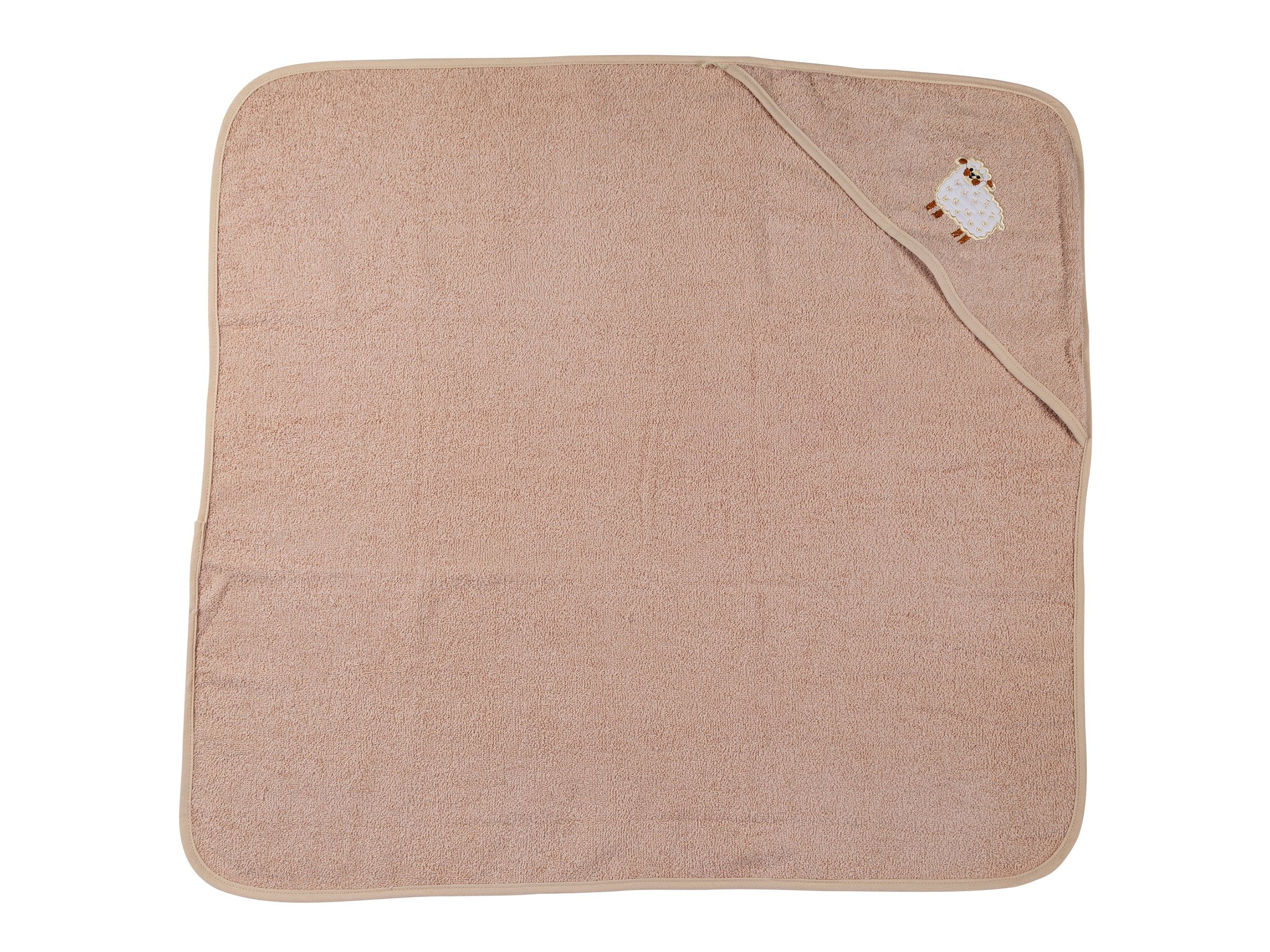 Clinotest Kapuzenhandtuch Kuscheliges Handtuch für Babys, 80x80 cm, verschiedene Farben