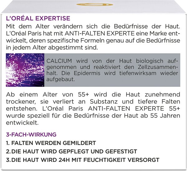 L'Oréal Paris Anti-Falten Experte Festigende-Pflege Tag Calcium 55+ Gesichtscreme