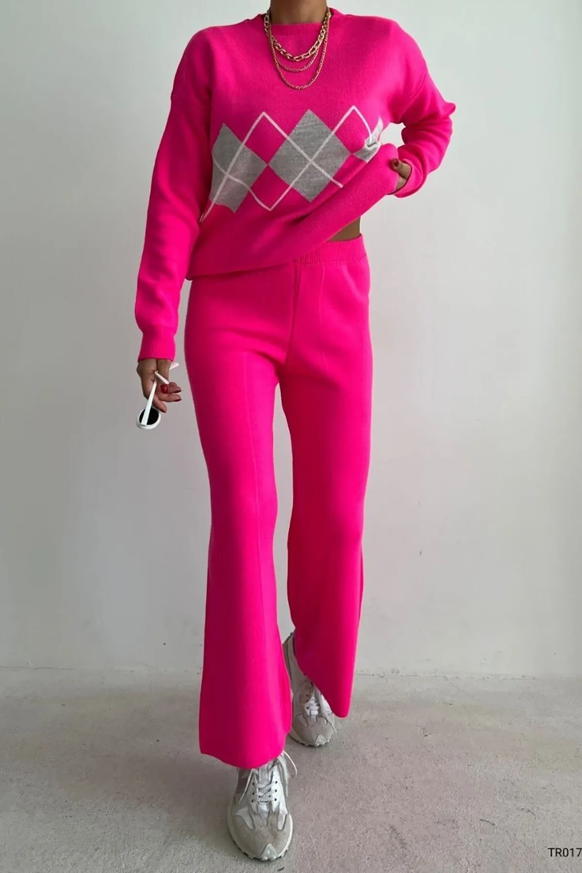 Deafox  Zweiteiler - Rosa - Regular Fit