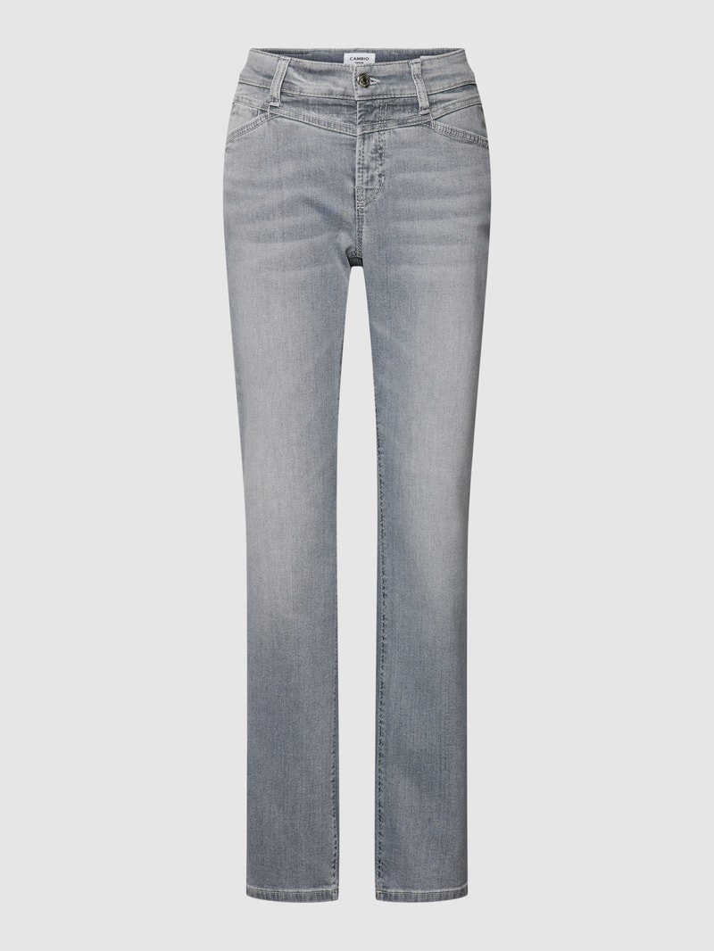 Jeans im 5-Pocket-Design in hellgrau