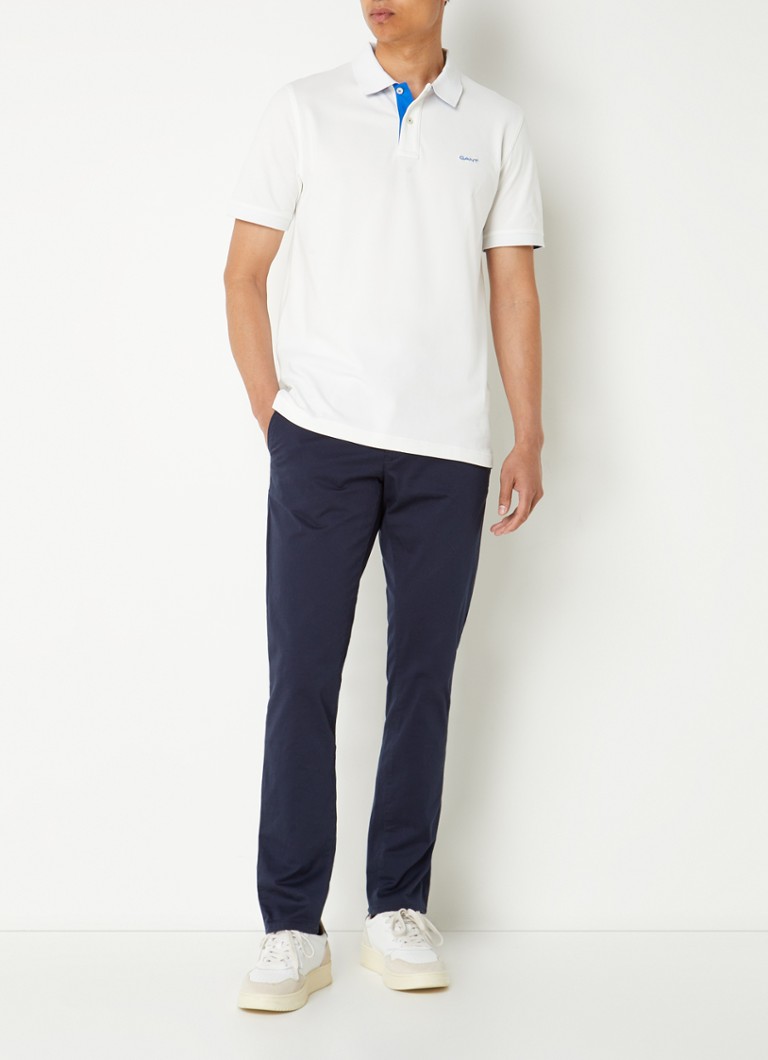 Gant Regular fit -pikeepaita puuvillapiquésta, jossa logobrodeeraus