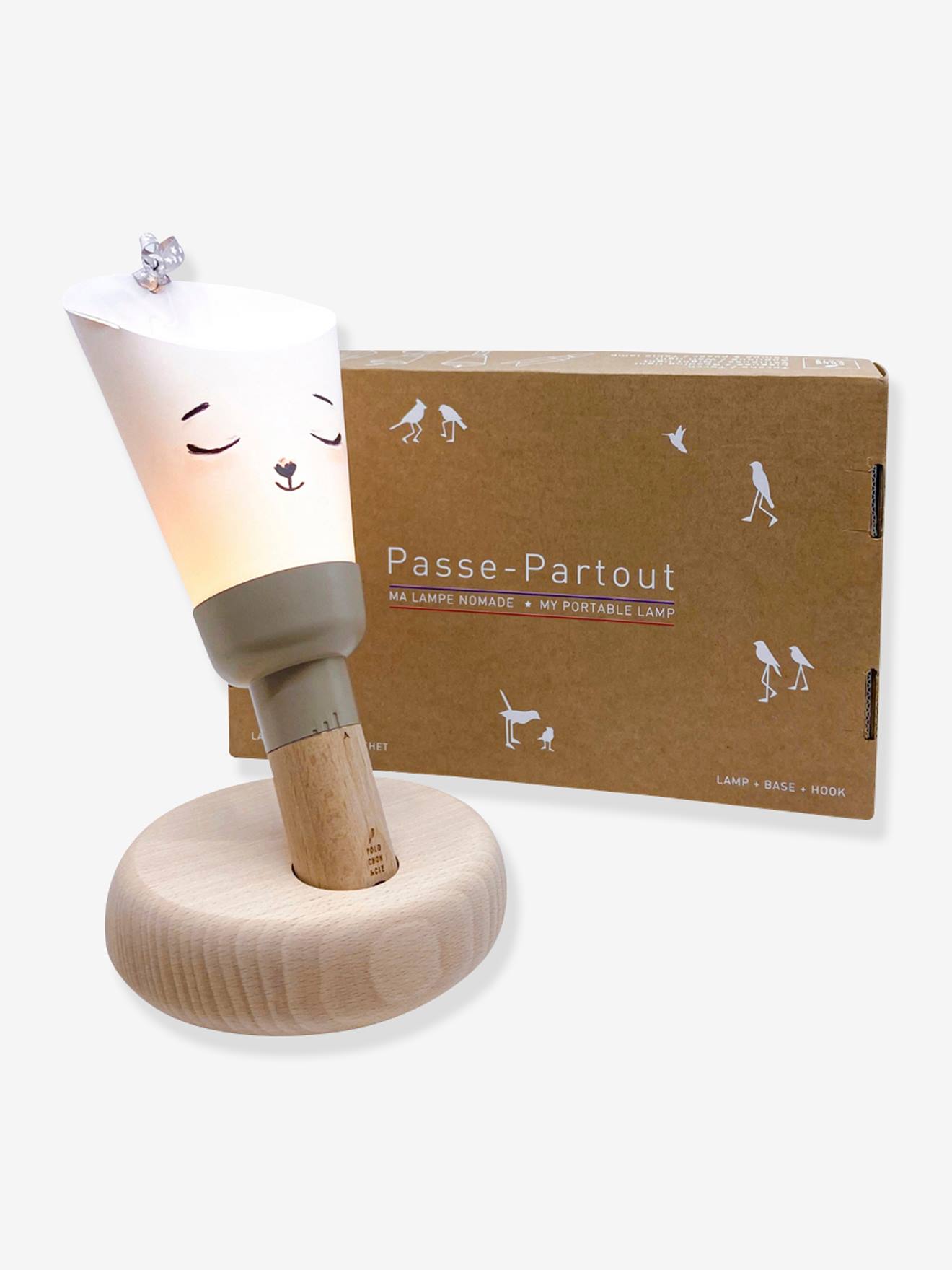 Coffret lampe nomade 5 en 1 Pipouette fait dodo MAISON POLOCHON blanc