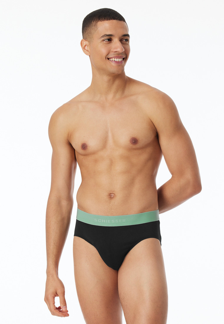Rio-Slips 3er-Pack Organic Cotton Webgummibund mehrfarbig - 95/5