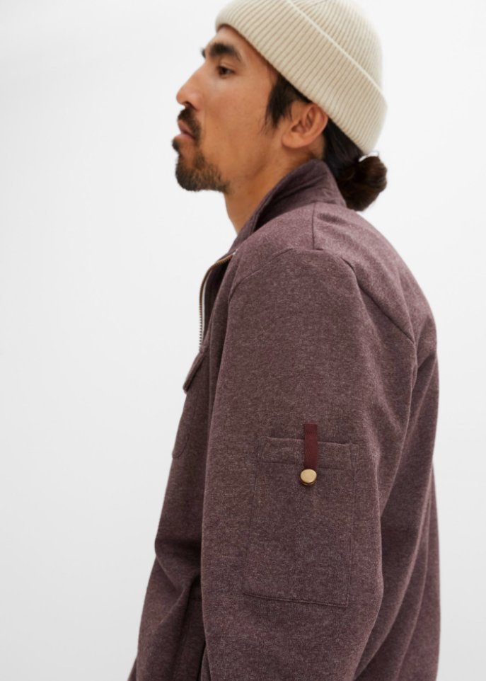 Sweatjacke mit recyceltem Polyester
