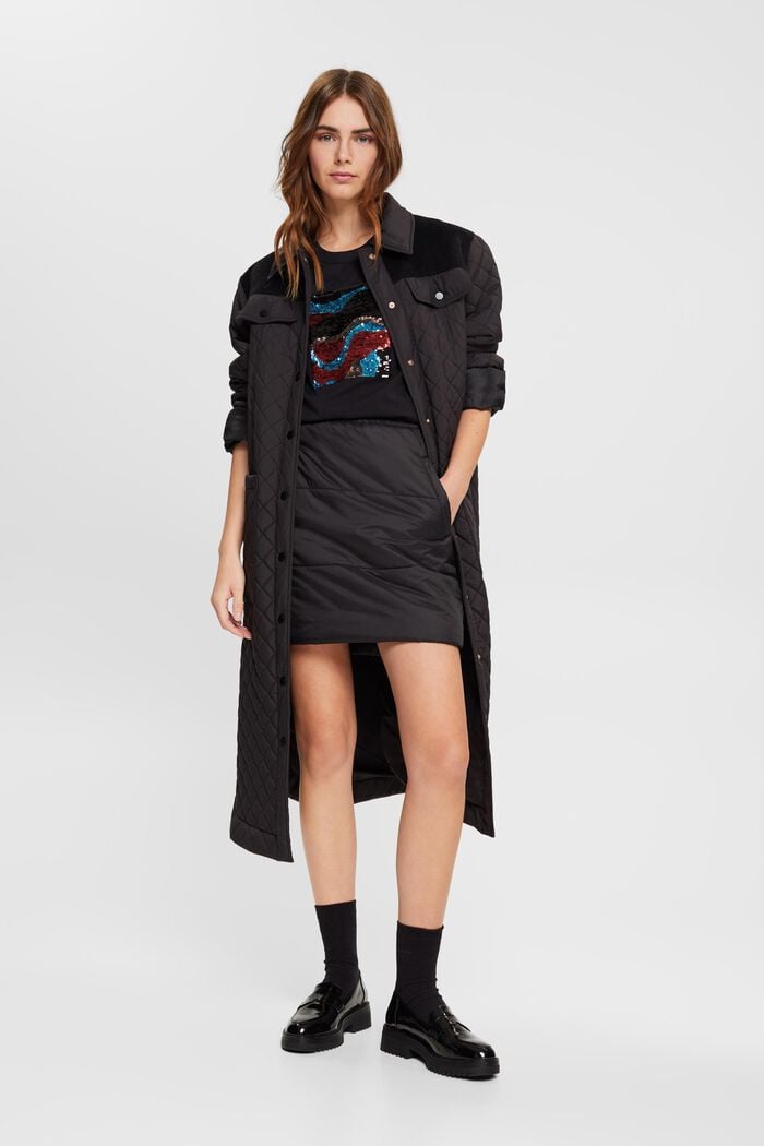 Oversize-T-Shirt mit Paillettenapplikation