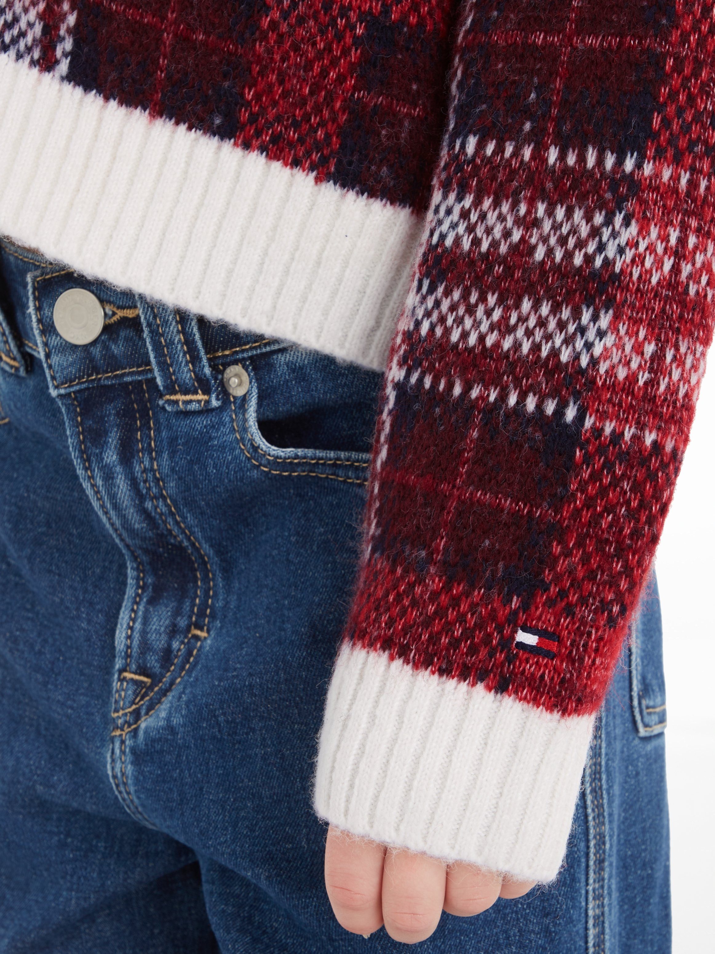 Tommy Hilfiger Strickjacke TOMMY TARTAN CARDIGAN