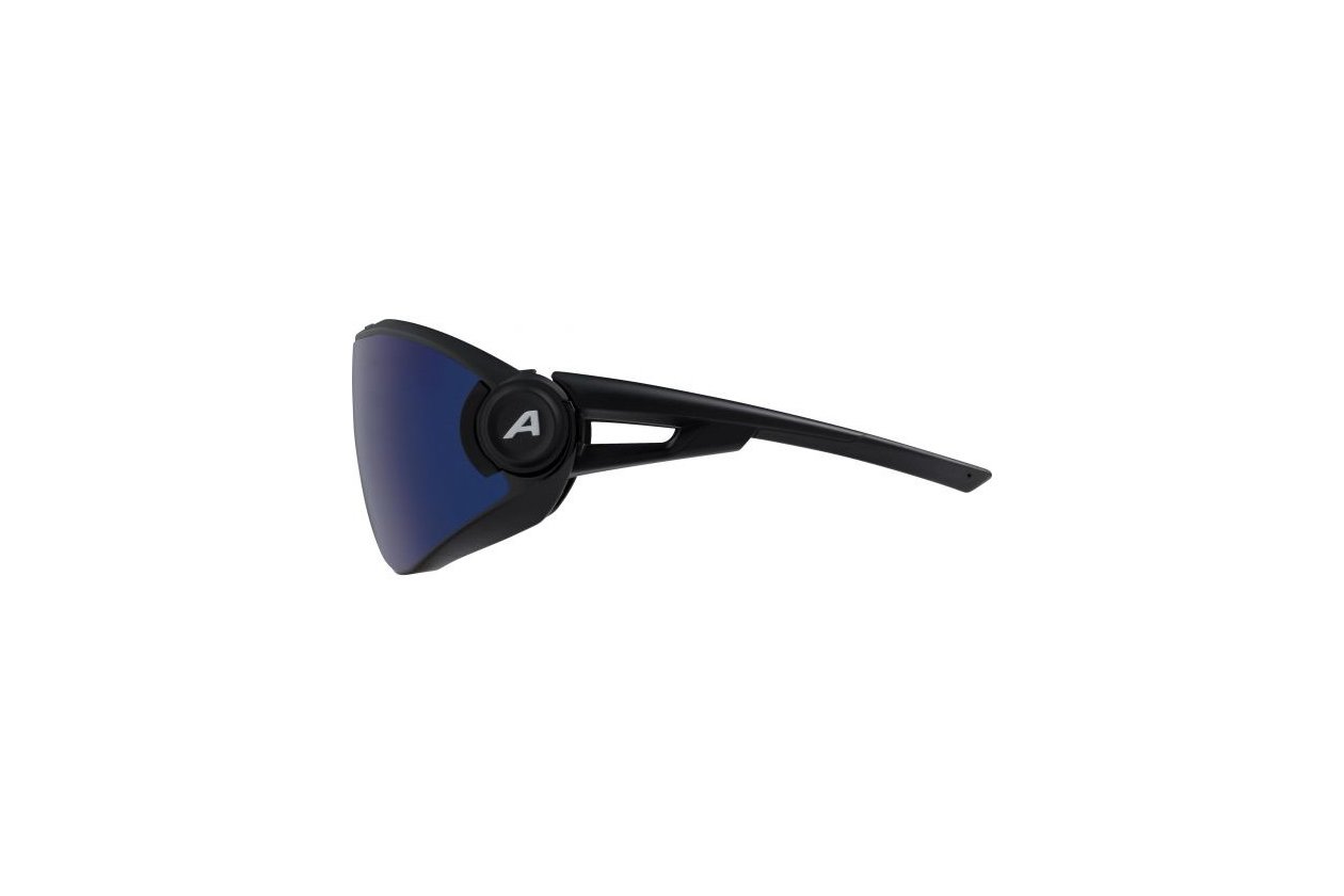 Alpina 5W1NG QV black matt / blue mirror lens