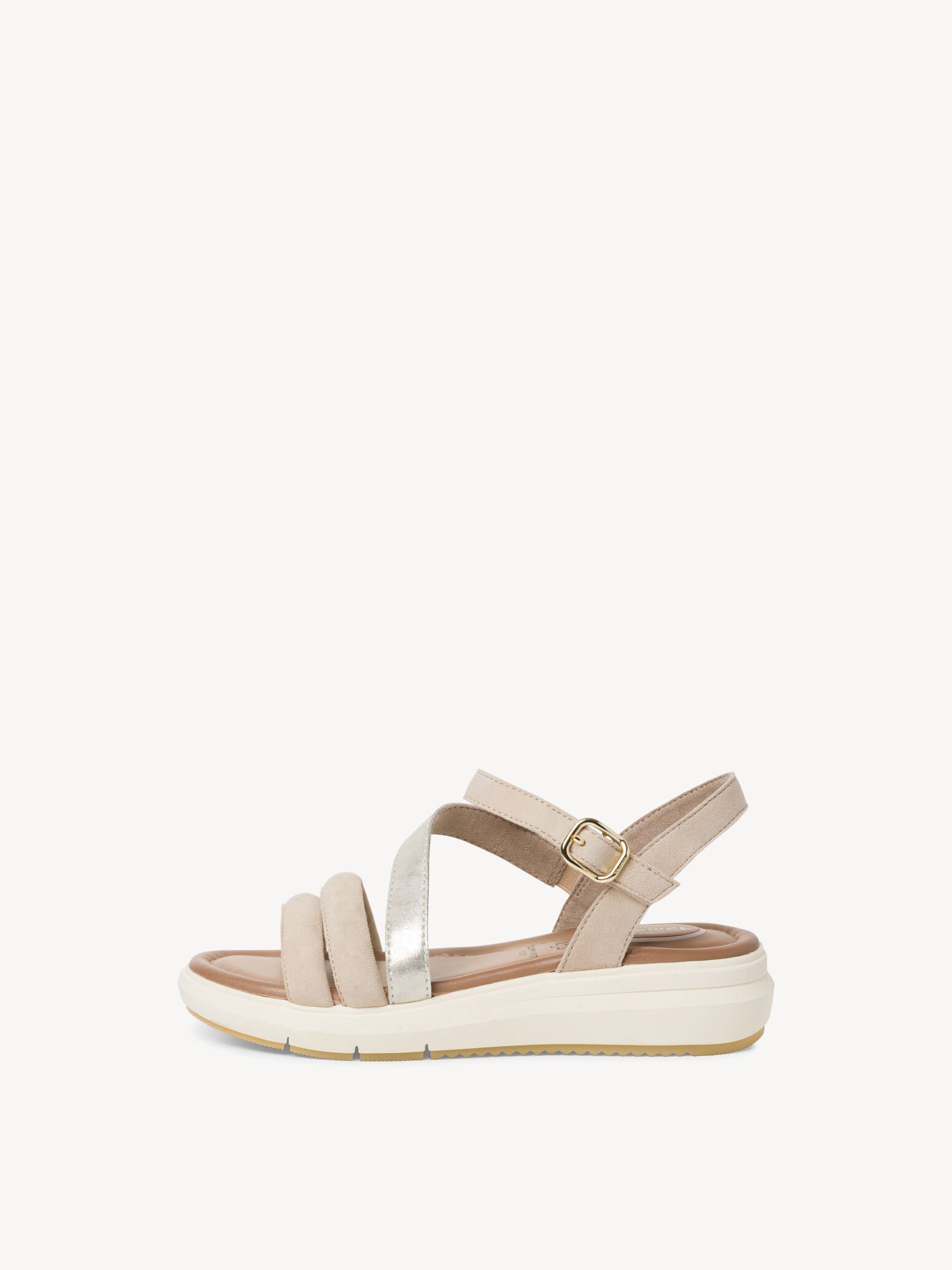 Sandale en cuir - beige