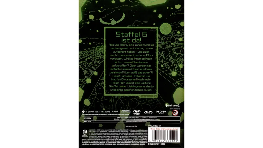 Rick & Morty - Staffel 6  [2 DVDs]