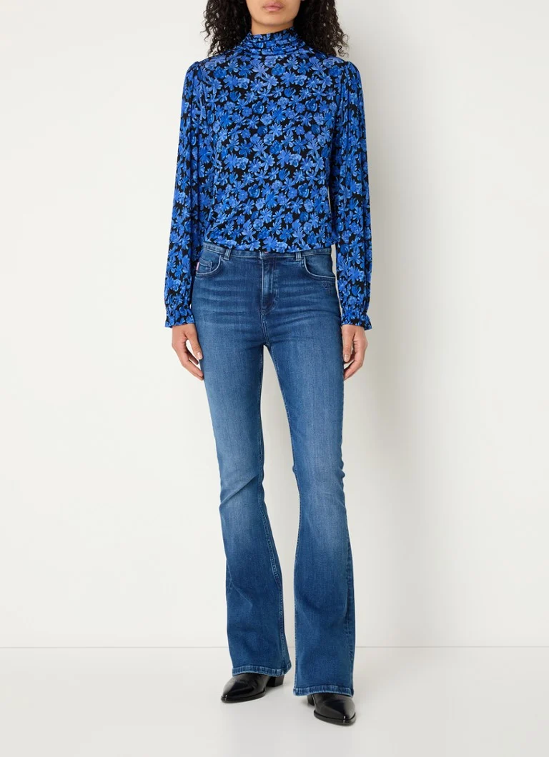 Fabienne Chapot Billy mesh top with floral print
