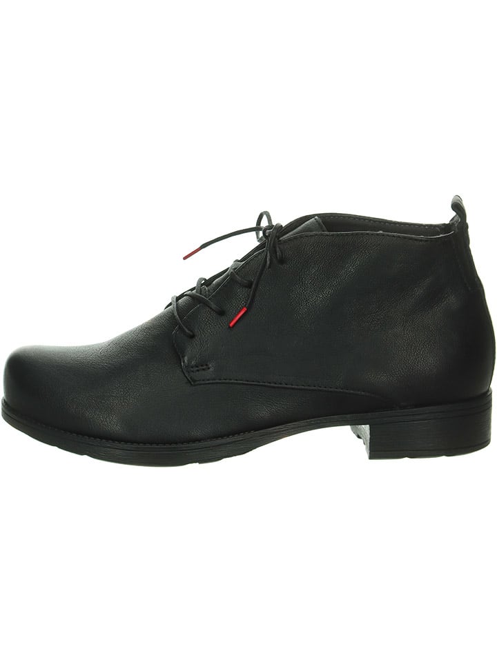 Think! Leder-Ankle-Boots in Schwarz günstig kaufen