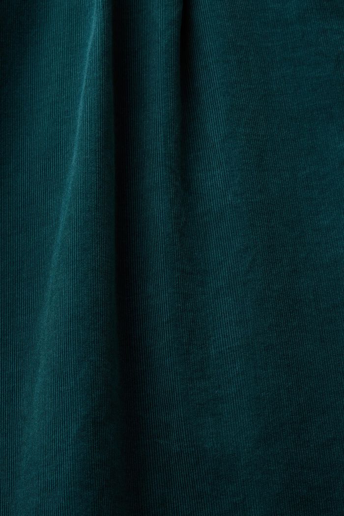 Oversize-Hemdbluse aus Cord