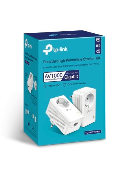 TP-Link TL-PA7019P KIT(DE) AV1000 Powerline 2er Kit WLAN-Repeater
