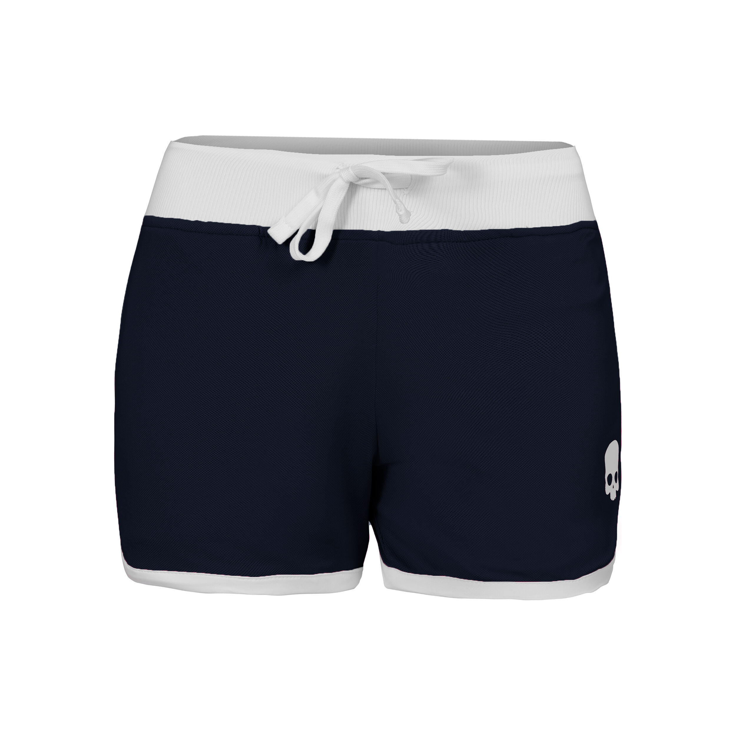 Tech Shorts Damen - Dunkelblau, Weiß