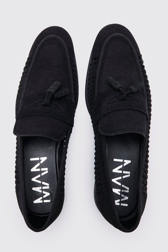 Loafer aus Wildlederimitat