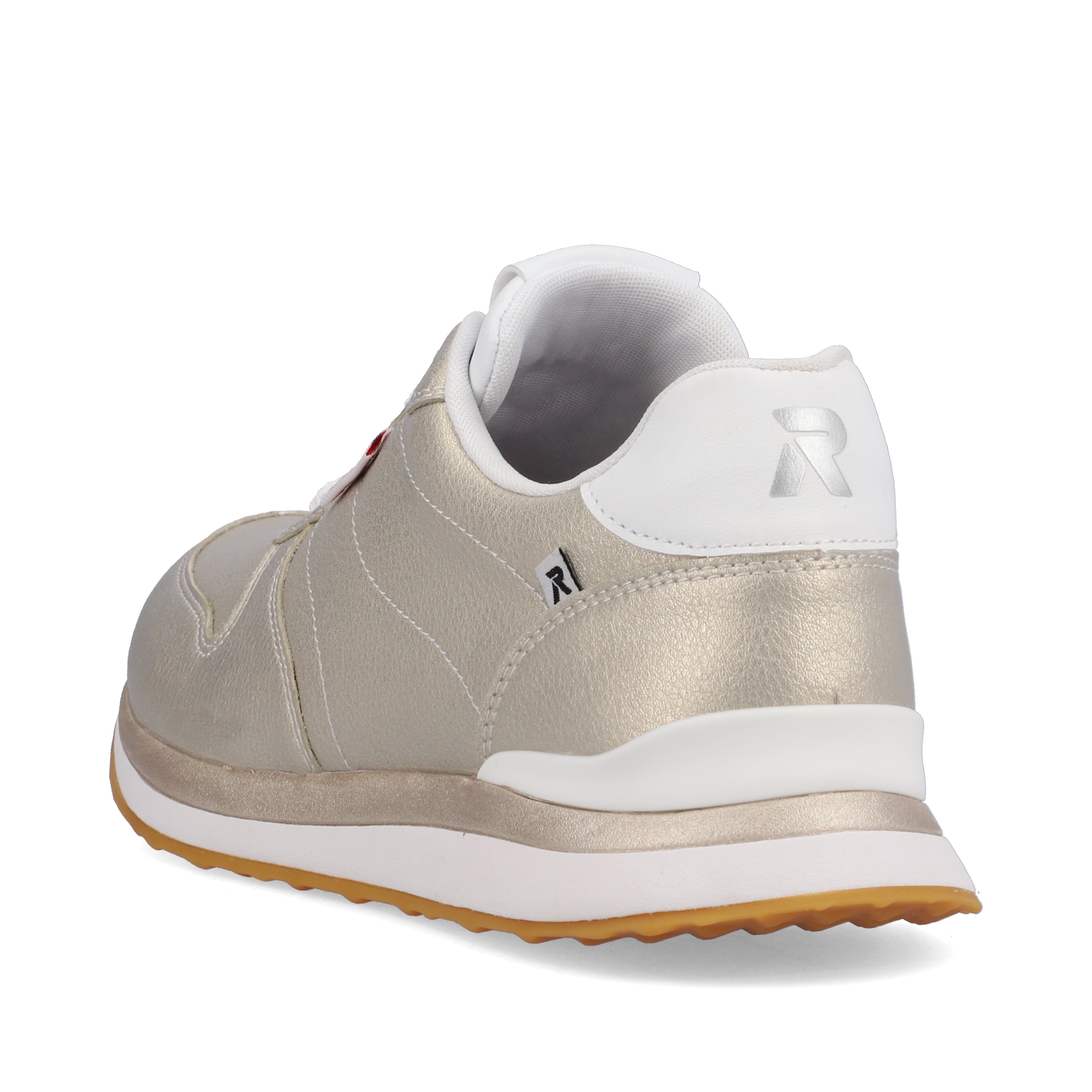 Rieker Damen Sneaker Low champagner metallic
