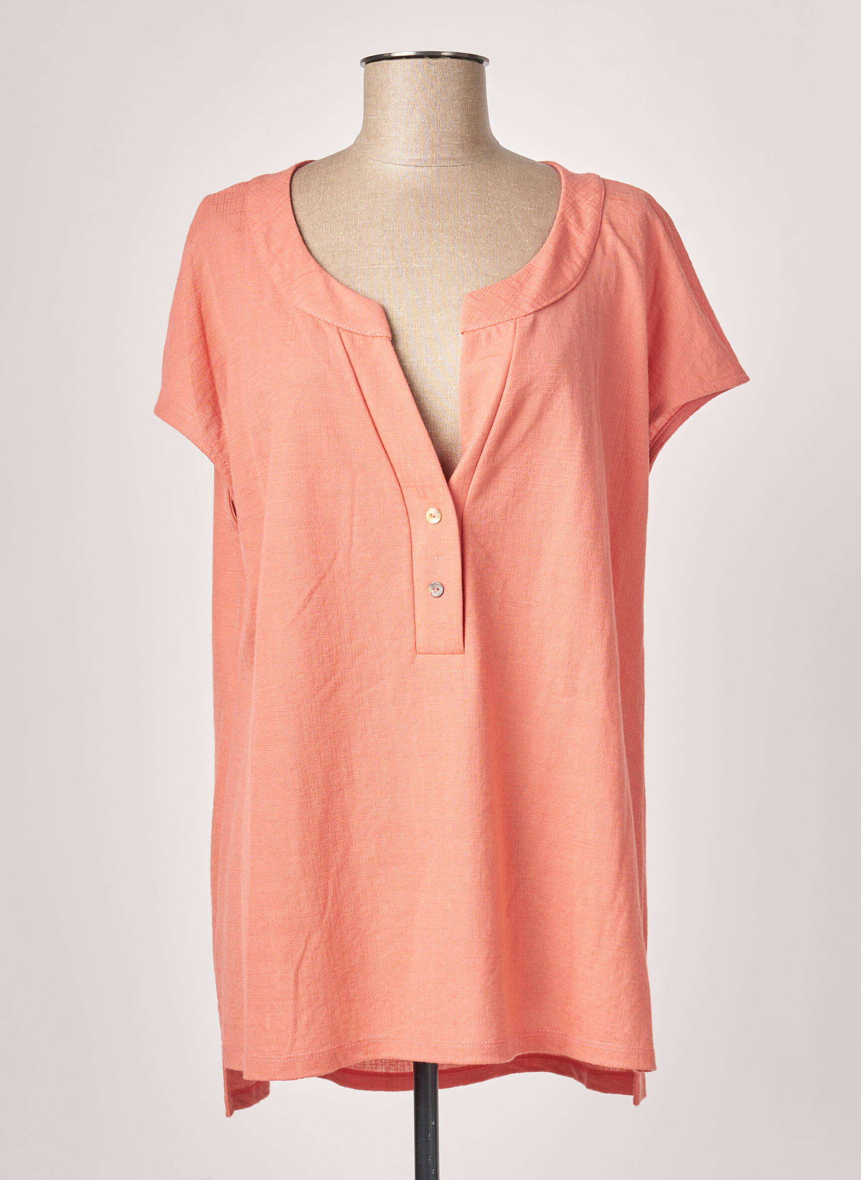Spg Woman Tuniquemanchecourte Femme couleur orange